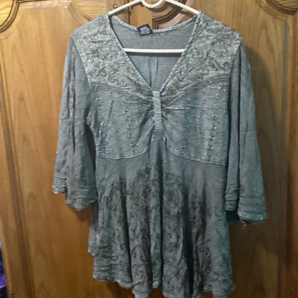 Gray blouse